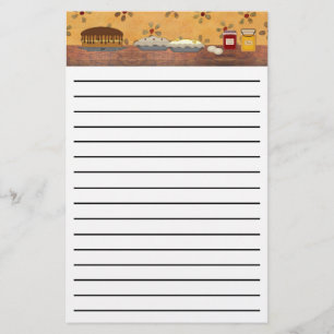 Landdesserts dikke lijnoverschrijving briefpapier
