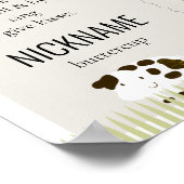 Landdieren1Oosterse milestone Beige Poster (Hoek)