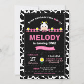 Landdieren 1e verjaardag van het meisje van de wer kaart (Voorkant)