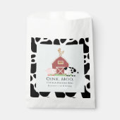 Landdieren Barnyard Blue Boy Birthday Bedankzakje (Voorkant)