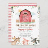 Landdieren Barnyard Boy Birthday Kaart (Voorkant / Achterkant)