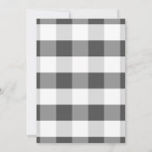 Landdieren Barnyard Pink Gingham Baby shower Kaart (Achterkant)