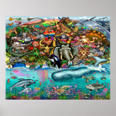 Landdieren en Poster van Zeeen (Voorkant)