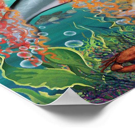 Landdieren en Zee Poster (Hoek)