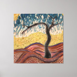 Landdroomboom Mandala Canvas Afdruk