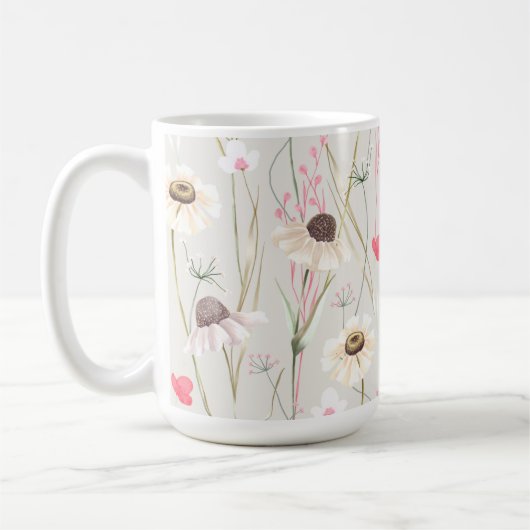 Landdruk voor weide-huisbedrijf koffiemok (Links)