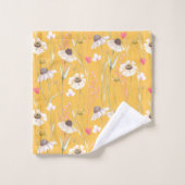 Landdruk voor weide huisdier geel bad handdoek (Wasdoekje)