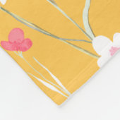 Landdruk voor weide huisdier geel fleece deken (Hoek)