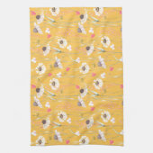 Landdruk voor weide huisdier geel theedoek (Verticaal)