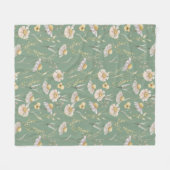 Landdruk voor weide-huisland op groen fleece deken (Voorkant (Horizontaal))