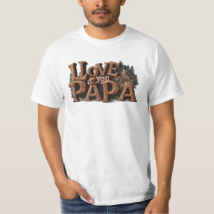 *~* Landelijk AP86 IK HOU VAN JE PAPA Vaderdag T-shirt