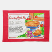 Landelijk appel taart recept theedoek (Horizontaal)