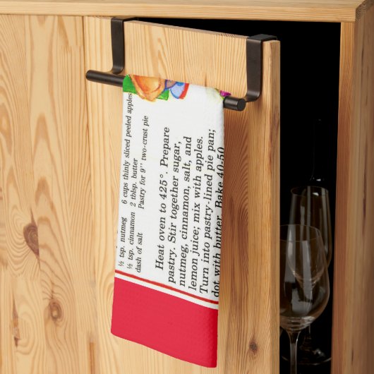 Landelijk appel taart recept theedoek (Derde Gevouwen)