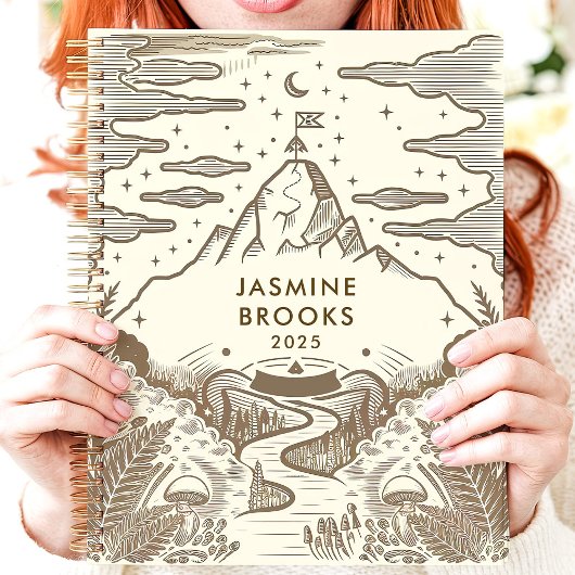 Landelijk Berglandschap Aangepaste Naam Planner