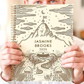 Landelijk Berglandschap Aangepaste Naam Planner