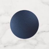 Landelijk Blauw Roze Rozen Marine Goud BEDANKT Confetti (Kleine voorkant)