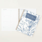 Landelijk Blauw & Wit Bloemmotief Planner (Display)