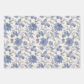 Landelijk blauwe inpakpapier vel (Voorkant 2)