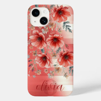 Landelijk bloemmotief  Case-Mate iPhone 14 hoesje
