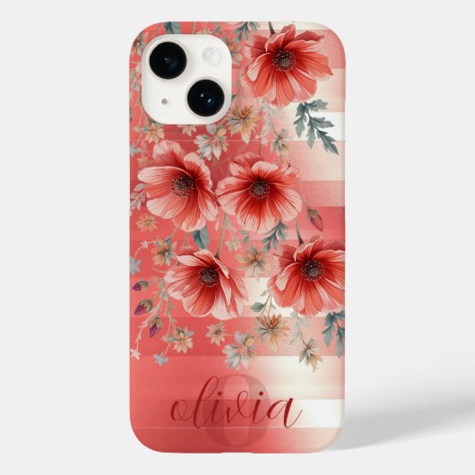 Landelijk bloemmotief Case-Mate iPhone case (Achterkant)