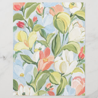 Landelijk boeket bloemen scrapbookpapier