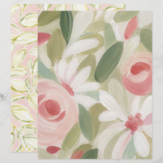 Landelijk boeket rozen scrapbookpapier