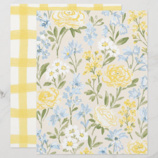 Landelijk boeket van tuinvloei Scrapbook Papier