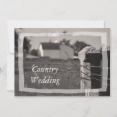 Landelijk Boerderij bruiloft Kaart (Voorkant)