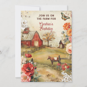 Landelijk Boerderij Feest Thema Kaart