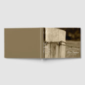 Landelijk Boerderij Fence Post Celebration of Life Gastenboek (Volledig)