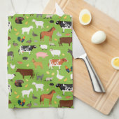 Landelijk Boerderij keukenhanddoeken - landbouwhui (Quarter Fold)