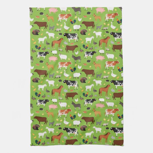 Landelijk Boerderij keukenhanddoeken - landbouwhui (Verticaal)