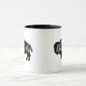 Landelijk Buffalo Familie Monogram Mok (Midden)