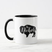 Landelijk Buffalo Familie Monogram Mok (Links)
