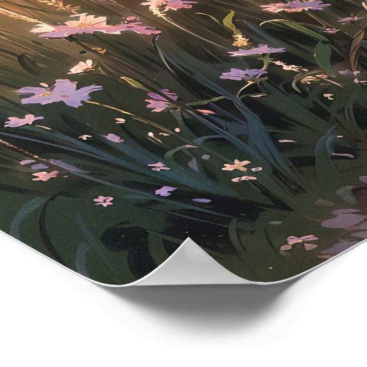 Landelijk Cottage - Painterly Style Landschap Poster (Hoek)