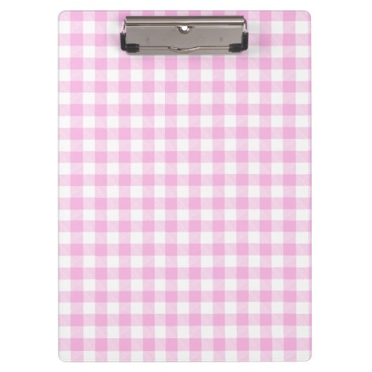 Landelijk cottage roze ruit klembord (Voorkant)