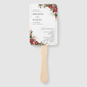 Landelijk Dennengebinde Kerstster Bloem Bruidsprog Handwaaier (Voorkant)