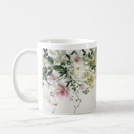 Landelijk dichte bloemmotief mok | Cottagecore thu