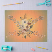 Landelijk elegant Flower Tissue Paper Tissuepapier (Craft)