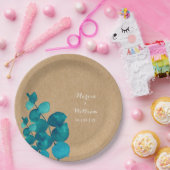 Landelijk Eucalyptus Bos Papieren Bordje (Feest)