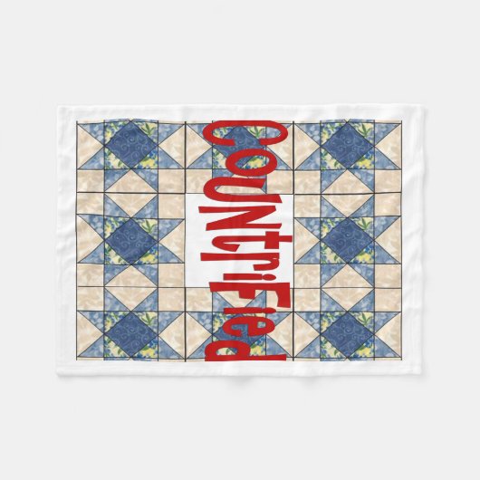 landelijk fleece deken (Voorkant (Horizontaal))