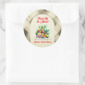 Landelijk Fruit Bruidsfeest Rechtstreeks van de Ma Ronde Sticker (Tas)