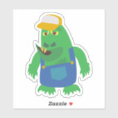 Landelijk Gebakken Grappig Cartoon Monster Karakte Sticker (Vel)