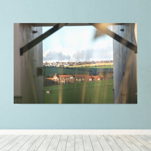 Landelijk gebied in Brighton Canvas Afdruk (Insitu (Houten vloer))