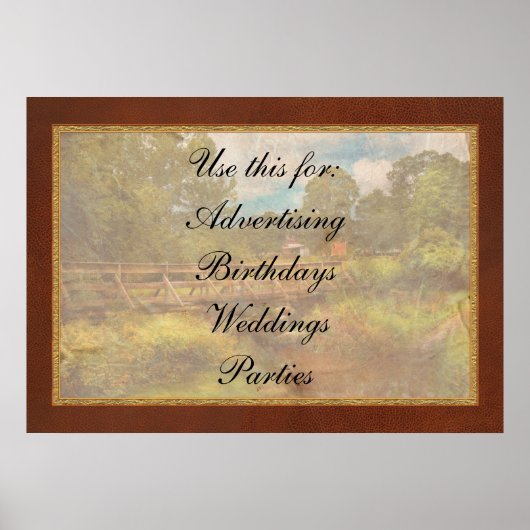 Landelijk gebied - Landelijk wonen Poster (Voorkant)