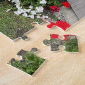 Landelijk gebouw met oude deur legpuzzel (Zijkant)