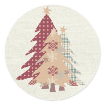 Landelijk geruit, Stippen, Sneeuw Kerstbomen