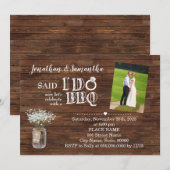 Landelijk gezegd ik doe BBQ weglopen na de bruilof Kaart (Voorkant / Achterkant)