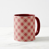 Landelijk Gingham Mok (Voorkant rechts)