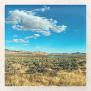 Landelijk Harney County, Burns, Oregon Glazen Onderzetter